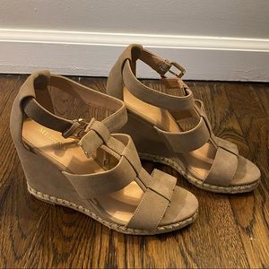 Merona strappy wedge sandals